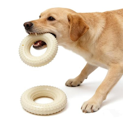 Thermoplastic Rubber Chew Ring, 10cm, Calming Pet Toy, Textured, Boredom Relief Tool, Wellness Support, Exercise, Training, Daily Activity Use