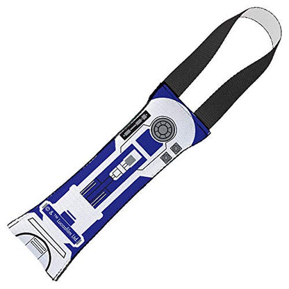 Buckle-Down Dog Tug Toy Star Wars R2D2 Front and Side Views - style: R2-D2