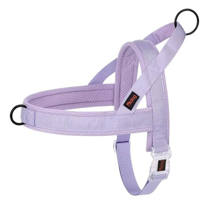 Didog No Pull Dog Harness with Breathable Mesh Padded, Quick Fit & Easy on Dog Vest Harness for Small Medium Large Dogs Training Walking(Purple,L) - color: Purple, size: L:Chest 27-35", Fit 50-80 lbs