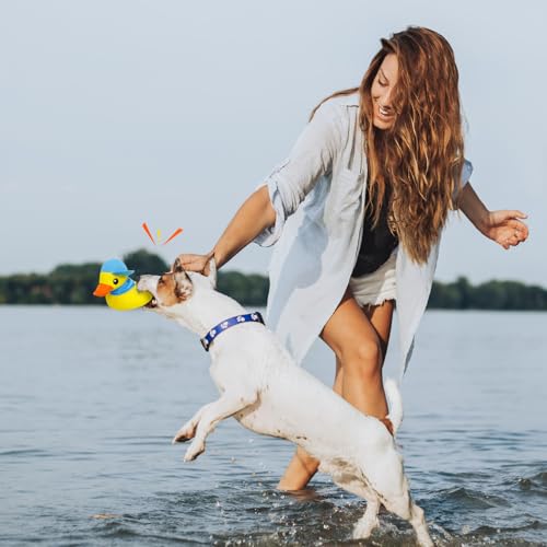 Squeaky Dog Toys, Floating Dog Toys for Indoor or Outward Play, Interactive Dog Gifts for Small and Medium Dogs - Yellow Duck - style: B-Duck