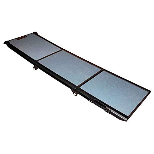 Pet Gear Full Length Wide Tri-Fold Pet Ramp - color: Black/Grey