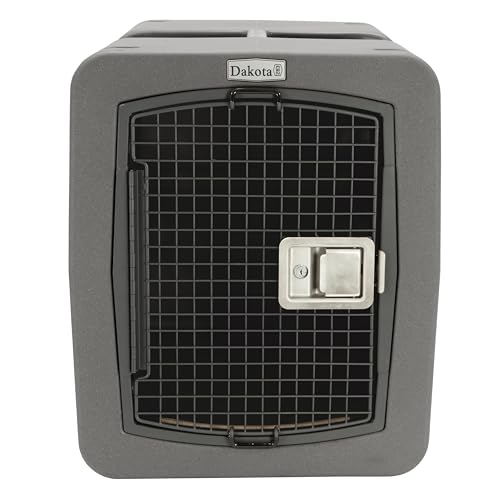 dakota283 Medium Kennel -Frame Door- Dark Granite - color: Dark Granite, size: Medium