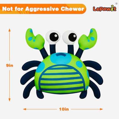 Squeaky Dog Toys, Floating Dog Toys for Indoor or Outward Play, Crab Interactive Dog Gifts for Small and Medium Dogs - style: F-Crab