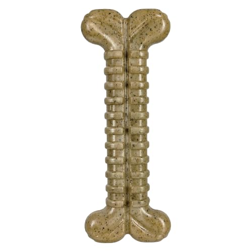 SodaPup Tough Bone – Durable Nylon Dog Chew Toy Made in USA from Non Toxic Pet Safe Food Safe Material for Aggressive Chewers, Dental Support, Mental Stimulation, Fresh Breath, & Problem Chewing - color: Brown Toughbone