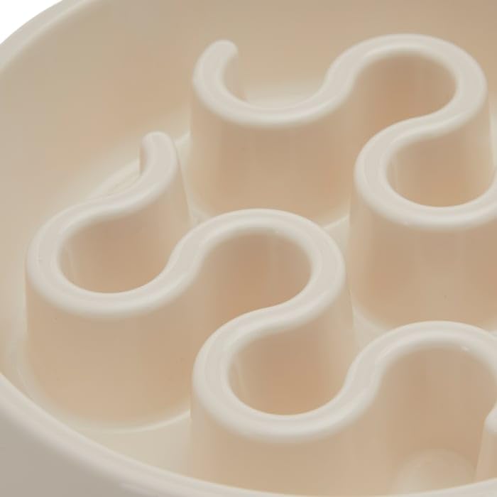 EveryYay by Petco Take it Slow White Slow Feeder Pet Bowl 2.5 Cups - size: Medium