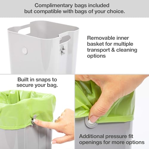 PetFusion Replacement Waste Bags, Litter and Outdoor Disposal, Leakproof | Holds over ten pounds without tearing, fits indoor and yard use, works well for cats and dogs alike every day, vet approved - style: Waste Bags