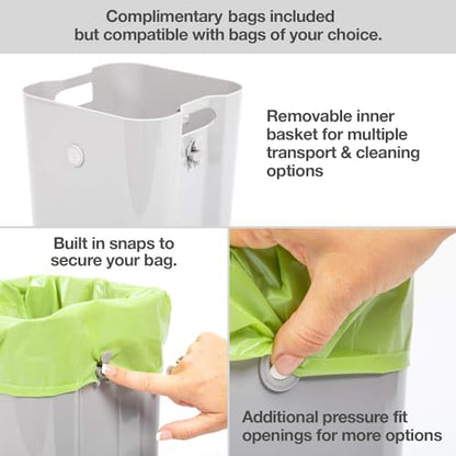 PetFusion Replacement Waste Bags, Litter and Outdoor Disposal, Leakproof | Holds over ten pounds without tearing, fits indoor and yard use, works well for cats and dogs alike every day, vet approved - style: Waste Bags