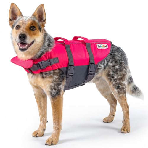 Outward Hound Granby Splash Pink Dog Life Jacket, Medium - color: Pink, size: Medium (Chest Girth: 21"-27")