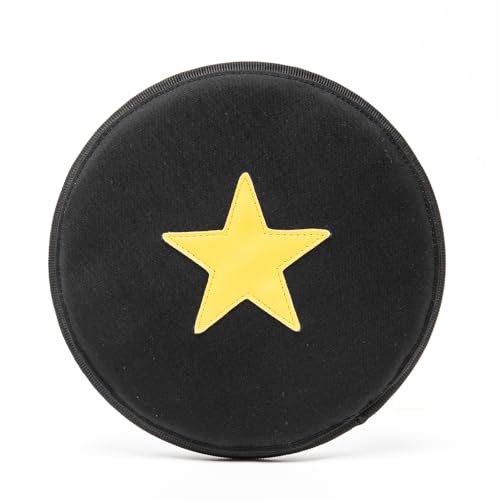 TSPRO Tactical Dog Flying Discs, Anti-Rip Nylon for Aggressive Chewers & Medium to Large Dogs, Water Floating Flyer, Lightweight for Indoor/Outdoor Play, Training, Parks & Yards (9.5", Black) - color: Black
