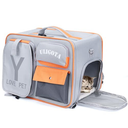 Backpacks for Pets Backpack Carrier for Cat and Small Dogs, Ventilated Dog Backpack Carrier | Airline Approved Cat Carrier | Cat Bag for Hiking Travel Camping Outdoor Use