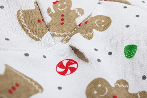 Pet Dog Christmas Hoodies Fleece Shirt Puppy Clothes for Small Dogs, Small - color: Gingerbread, size: Small (3.3-5.5lb)