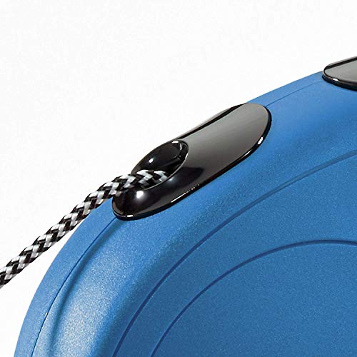 FLEXI New Classic Retractable Dog Leash (Cord), 16 ft, Small, Blue - size: 16 Foot (Pack of 1)