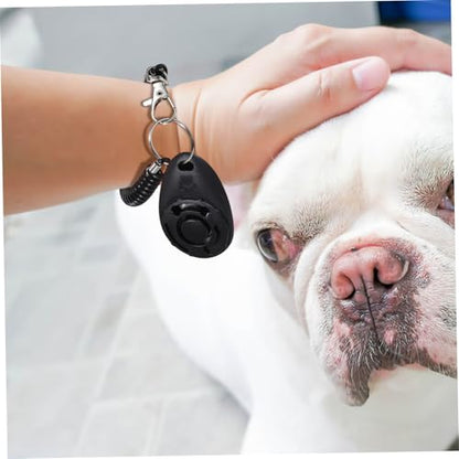 Happyyami Portable Pet Training Clicker and Whistle with Wrist Strap Durable Dog Training Tool for Behavior Correction Enhances Auditory Response Convenient Clicker for