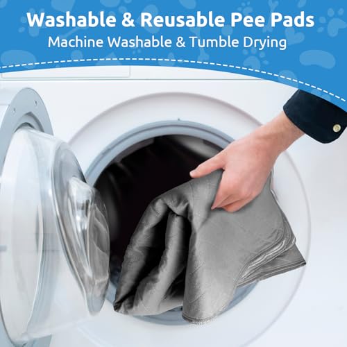Washable Puppy Dog Pee Pad, 24"X36" 2pcs Reusable Puppy Pads, Waterproof Whelping Training Mat for Playpen Crate, Floor, Bed,Sofa and Trunk - size: 2Pcs 24x36 Inch