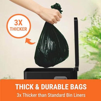 Pupzle Dog Poop Bin Liners, 3.2 Gallon Trash Bag Refills with Drawstrings for Pupzle RECTANGLE Dog Poop Bin, Heavy Duty, Leak-Proof Replacement Bags (ONLY), Lavender Scented, 30 Count