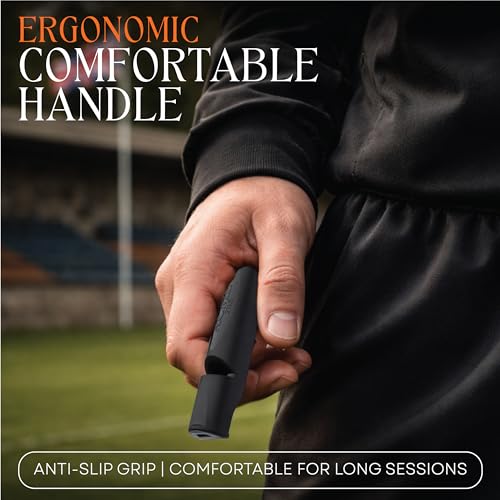 ACME Alpha 211.5 Professional Dog Training Whistle with Enhanced Ergonomic Grip. BPA-Free Plastic. 110 dBA. Long Range. Standardized Frequency. Weatherproof. Made in the UK (Black) - color: Black
