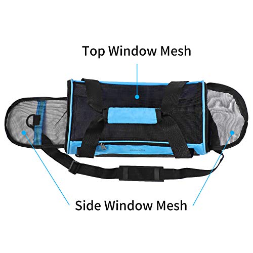 JMOON Soft-Sided Pet Carrier Bag - Airline Approved for Cats and Dogs - Foldable Comfort Travel Carrier