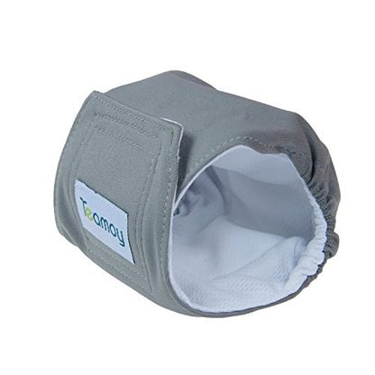 Teamoy Male Dog Belly Bands Washable 4-Pack, Reusable Dog Diapers Wraps for Incontinence & Marking (XS,7"-9" Waist) - size: XS(7"-9"Waist)