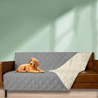 Ameritex Waterproof Dog Bed Cover Pet Blanket with Anti-Slip Back for Furniture Bed Couch Sofa - color: Lightgrey, size: 30x60 Inch (Pack of 1)