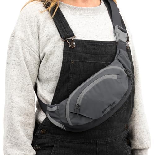 Ruffwear, Home Trail Hip Pack, Dog Walking Fanny Pack Crossbody with Adjustable Belt, Treat Pouch, Poop Bag Holder, Phone Pocket, Hands-Free for Training, Hiking, Running, Travel, Granite Gray - color: Granite Gray