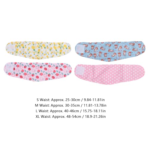 Pomya Washable Male Dog Belly Band, Washable Male Dog Belly Wrap, Dog Diapers for Male Dogs, Nappies Wrap for Post Surgery Wound Training, Reusable Soft Belly Bands, Pack of