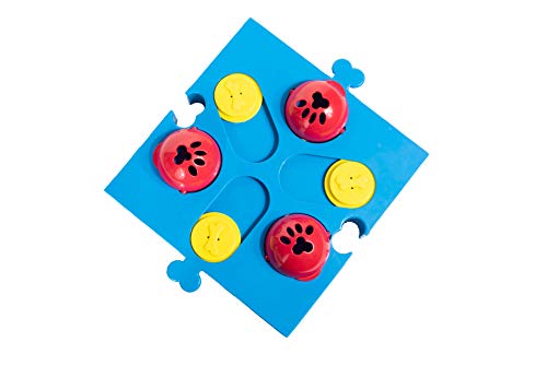 SPOT by Ethical Products Interactive Seek-A-Treat Flip 'N' Slide Dog Toy Puzzle | Dog Reward Toy Connector Puzzle Improves Your Dog's IQ | Specially Designed for Training Treats (Pack of 2) - size: 1 (Pack of 2)