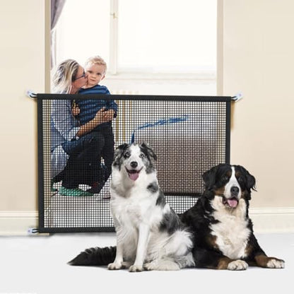 2-Pack Dog Gate for Stairs Pet Gates for The House: Dogs Screen Mesh Gate for Doorways Stairways Indoor Safety 29 inches Tall, 38 inch Wide - size: 29"Hx38"W(Pack of 2)