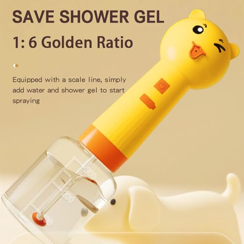 Electric Foaming Shampoo Dispenser for Dog and Cat, Dog Soap Dispenser - 2-in-1 Dog Soap Holder, Rechargeable Soap Dispenser, Foamer for Pet Bathing, Bathroom, Kitchen Sink (Little Bear, 1pc) - color: Little Bear, 1pc