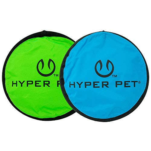 Hyper Pet Flippy Flopper Flying Disc Soft Dog Toy 9 Inch, Floats, 2 Pack | Safe on teeth for all breeds, stays on the water surface for pool and lake fetch games, colors may vary with every order - size: Pack of 2