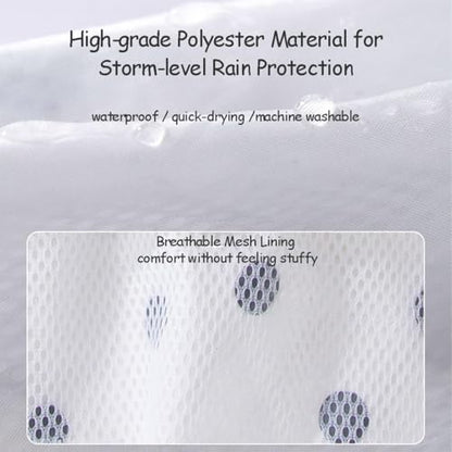 MANON ROSA Dog Clothes- Waterproof & Quick-Drying Puppy Raincoat with Hood and Leash Hole Cute Hooded Rain Poncho Gear for Small Medium Large Dogs Dot Medium - color: A.Polka Dot, size: Medium