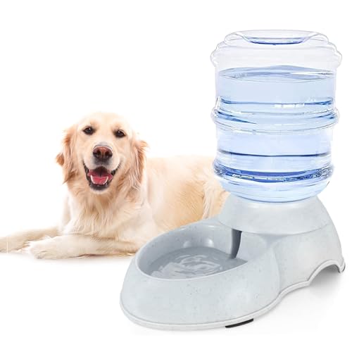 Pet Water Dispenser Station for Large Dogs and Cats,3 Gallon/11L Gravity Automatic Feeder, Cat Dog Water Fountain, Dog Water Bowl Dispenser,Large Breed Dog Drinking Fountain - size: 3 Gallon Water