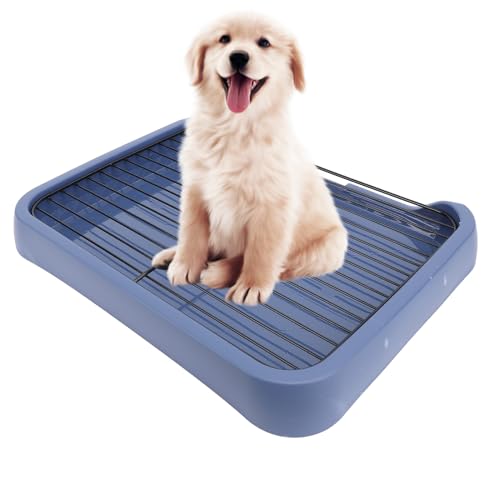 ZJchao Puppy Potty Tray Indoor Dog Potty Removable Odorless Portable Training Toilet with Grille for Small and Medium Dogs