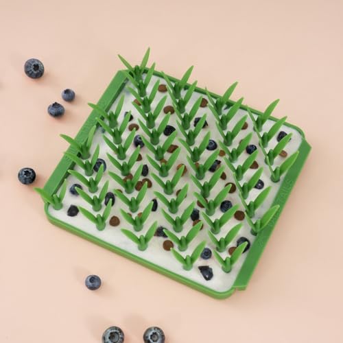 Tall Tails Grass Foraging Mat for Dogs and Cats – Slow Pet Feeder Puzzle Mat for Easy & Engaging Feeding - color: Grass
