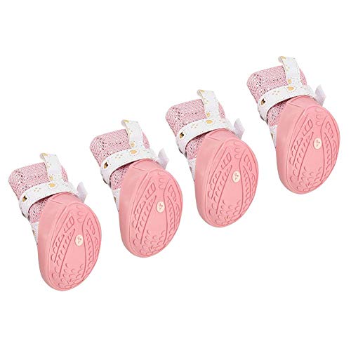 4 Pcs Dog Boots Waterproof Shoes, Breathable Mesh Dog Boots, Non-Slip Puppy Shoes Pets Accessories (#3) - size: 3