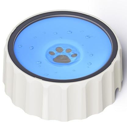 Dog Small Animals Water Bowl No Spill 70oz/2L Large Capacity Dispenser Non Slip No Splash Small Animals Bowl Pet Slow Feeder No Drip Dog Water Bowl on Vehicle for Dogs and Cats - Blue - color: Blue