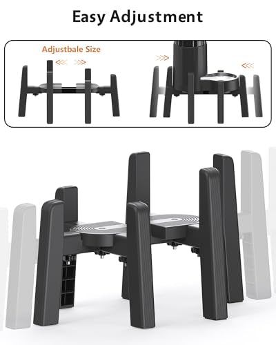CZPET Dog Water Dispenser Stand, Holder for Pet Automatic Feeders, Width Adjustable Elevated Stand for Pet Feerders, Suitable for Medium Pets [Stand Only] - size: H: 7.09'', W: 6.1*9.8''-8.5*14.57''