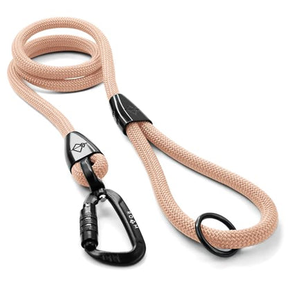 MADE TO ROAM Premium Explorer Leash - Climbing Rope Leash with Autolocking Aviation Aluminum Carabiner - Carolina Blooms, 4ft - color: Carolina Blooms, size: 4 Feet