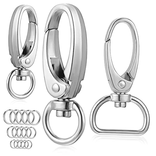 GALPADA Dog Tag Clips with Rings Pet Id Holder for Easy Attachment to Collars and Harnesses for Dogs and Cats