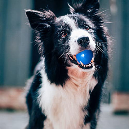 Indestructible dog balls, Solid Rubber Bouncy Balls for Dogs Aggressive Chewers,100% Safe & Non-Toxic, Floating Durable Dog Chew Ball for Medium&Large Dogs to Training, Play, Exercise and Fetch.