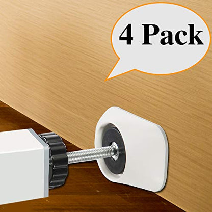 Vmaisi Baby Gate Wall Cup Protector Make Pressure Mounted Safety Gates More Stable - Wall Damage-Free - Fit for Doorway, Door Frame, Baseboard - Work on Dog & Pet Gates (White) (Pack of 2) - size: 8 Pack