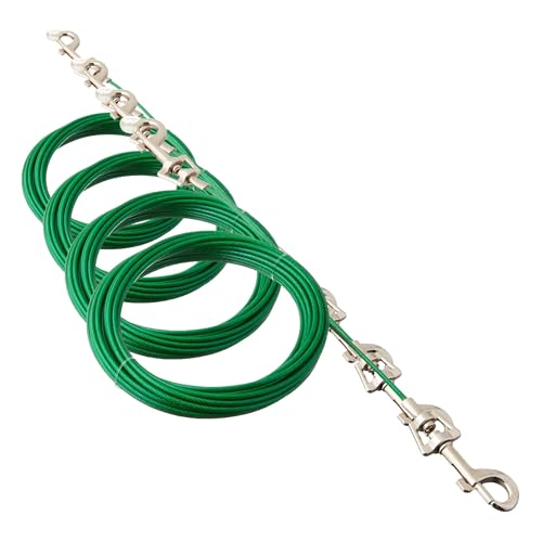 Boss Pet Products Q2220-000-99 Puppy Tie Out Cable 20' (Pack of 4) - size: X-Small (Pack of 4)