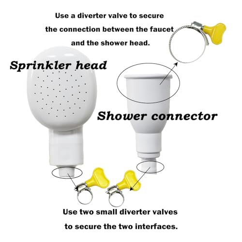 3M/9.84ft Sink Spray Hose, Portable Garden Tub Faucet Sprayer Handheld Hose Faucet Shower for Bathing Baby,Pets,Washing Hair,Rinsing Vegetables - color: White - 3M/9.84ft