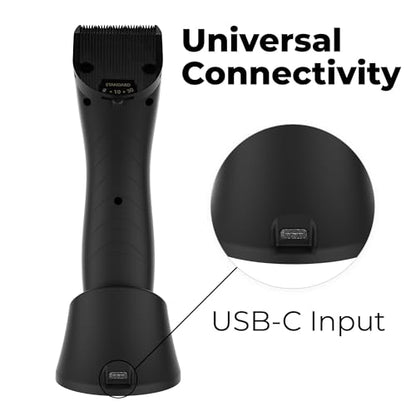 Kenchii Flash 5 Matte Black 5-in-1 Pet Grooming Clipper Digital LCD Stay-Cool Blade Precision Pet Grooming Trim, Shape, Sleek and Ergonomic Design - color: Matte Black