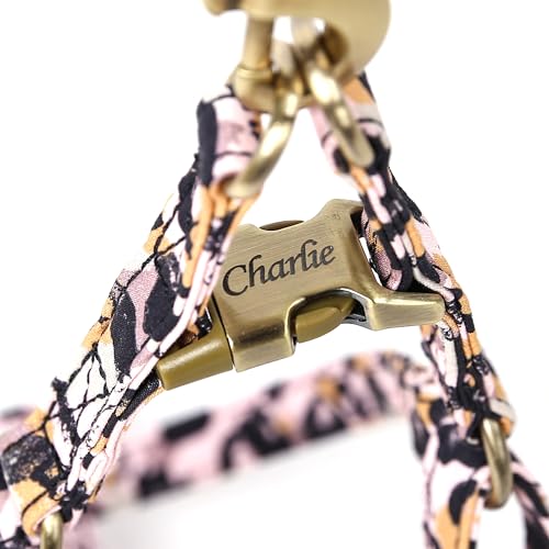 Angie and Allie Organic Cotton Personalized Step in Dog Harness,Custom Dog Halter Vests,Adjustable No Pull Canine Halter Harness for Small Medium Large Dogs - color: Leopard, size: XS