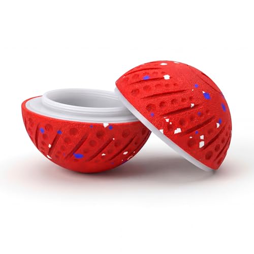 Interactive Dog Ball Replacement Shell for Small Medium Dogs (Only Red Shell) - color: Red Shell
