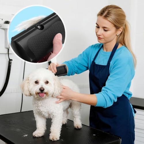 Deshedding Dog Brush, Grooming Deshedding Brush for Dogs, Cats, Rabbits, Horses, Ergonomic Pet Groomer Tool for Remove Short and Long Hair