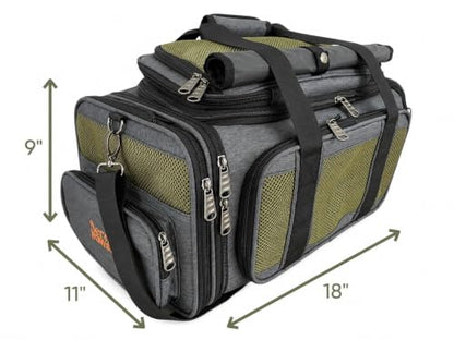 Two-Room Expandable Pet Carrier | 18x11x9 | Airline Approved Under-Seat | 3-Way Expansion | Small Dog and Cat Carrier for Airplane Travel | Removable Wheels | Patent Pending