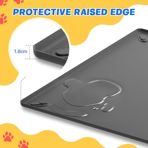 41PCS Puppy Pee Pad Holder Set for Dog, Non-Slip Silicone Dog Puppy Pad Holder for 36.3" x 25.3" Training Pads, High Edge Pee Pad Tray with 4 Magnetic Holder Clamps and 40pcs Puppy Potty Pad - size: 36.3" x 25.3"