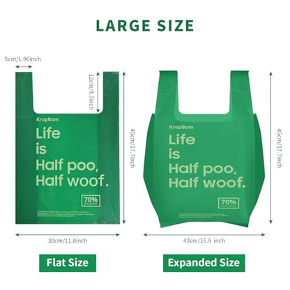 125 Bulk Pack Extra Large Dog Poop Bags for A&H Swivel Bin Pooper Scooper, Pet Waste Bags with Handle for Dog Poop Cat Litter, Heavy Duty Leakproof Unscented (Only Dog Poop Bags) - style: 125 Count