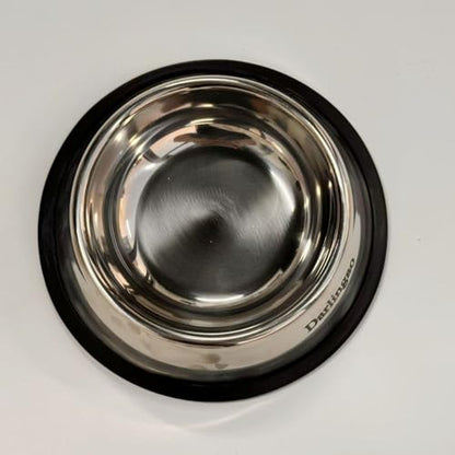 1 Pcs Stainless Steel Dog Bowls, Non-Slip Rubber Base, Heavy Duty Food and Water Bowls for Small, Medium Dogs & Cats, Dishwasher Safe, Rust Resistant, Anti-Skid Pet Feeder